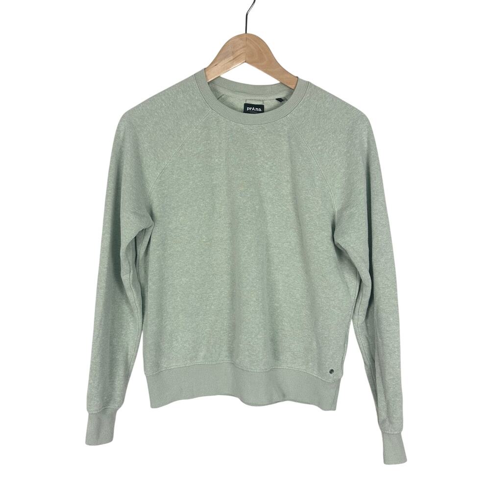 PRANA Women’s Cozy Up Sweatshirt Green XS Outdoors Activewear UPF 50+ - Picture 5 of 8